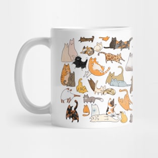 Cat Breeds Pattern Mug